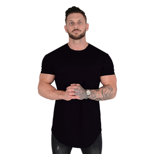 Alta calidad 95 algodón 5 Spandex deportes secado rápido transpirable logotipo personalizado impresión gimnasio entrenamiento camiseta para hombres - Product Image 2