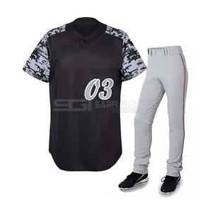 Uniformes de Béisbol de Diseño Personalizado 2025, Alta Calidad, Precio al por Mayor, Uniformes de Béisbol para Hombre 100% Poliéster, Servicio OEM - Product Image 1