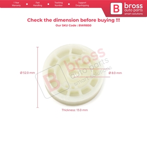 ล้อปรับกระจกหน้าต่าง BWR850 ประตูหน้าซ้าย สำหรับ 306 ปี 1993-2002 แบบ 2/3 และ 4/5 ประตู - Product Image 5