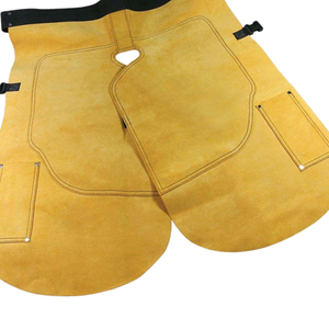 Vente en gros sur mesure durable tablier de ferrage de forgeron équipement de travail professionnel tabliers de protection en cuir réutilisables de maréchal-ferrant noir - Product Image 5