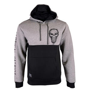 Sweat à capuche à manches longues pour homme, 50 coton, 50 Polyester, imprimé, surdimensionné, noir, vente en gros - Product Image 1