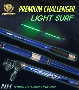 NH Surfcasting LED Inside Tip Telescopic Fishing Rod Glowstick Battery Powered lIGHT RODS