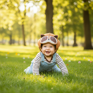 <span class=keywords><strong>Casque</strong></span> de sécurité <span class=keywords><strong>pour</strong></span> bébé Mambobaby, motif raton laveur, réglable, protège-tête <span class=keywords><strong>pour</strong></span> bébé qui rampe et qui marche - Product Image 3