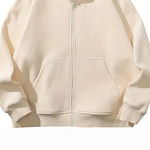 Sweat à capuche zippé en polaire pour homme de haute qualité - Écologique, coupe-vent, respirant, séchage rapide, avec design et taille personnalisés - Product Image 4