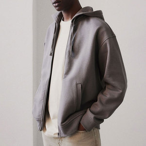 Factory Outlet Grande Personnalité Hommes À Capuche 400GSM Basics Coton Mélangé Vente En Ligne Hommes À Capuche - Product Image 2