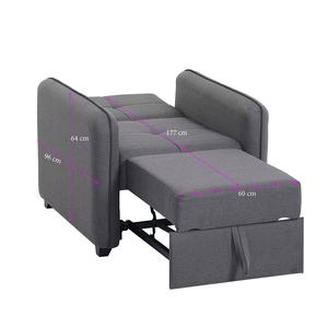 Muebles de apartamento sofá cama Silla de salón sofás marco de metal sofá cama plegable de almacenamiento sofá cama plegable moderno - Product Image 4