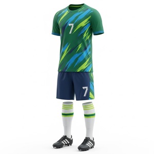 Camisetas de Fútbol Personalizadas con Color y Logotipo a Medida, 100% Poliéster de Secado Rápido, Cuello en V, Uniforme de Fútbol para Equipos, Ropa Deportiva al por Mayor - Product Image 6