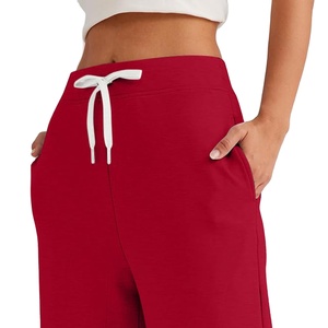 <b>Women</b> Baggy Trousers Breathable Workout <b>Fleece</b> Trousers Solid Thick Warm Female Running Jogger <b>Pants</b> - Product Image 3