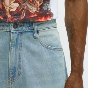 Shorts décontractés pour hommes en coton mélangé réglable, tissage durable / fermeture éclair avec bouton, coupe régulière, prix de gros - Product Image 2