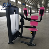 Máquina Comercial de Abdominales con Pila de Pesas de 70 kg, Equipo de Entrenamiento de Fuerza para Gimnasios Comerciales