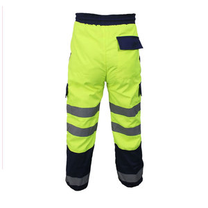 Pantalones DE SEGURIDAD personalizados de la mejor calidad, pantalones de trabajo azul marino con cinta reflectante, logotipo personalizado de bajo precio, pantalones de seguridad de trabajo transpirables - Product Image 2