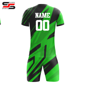 ชุดฟุตบอลเสื้อยืดและกางเกงขาสั้น/ชุดกีฬาชุดยูนิฟอร์มฟุตบอลดีไซน์ของคุณเองชื่อทีมที่กำหนดเองสำหรับทุกเพศ - Product Image 2