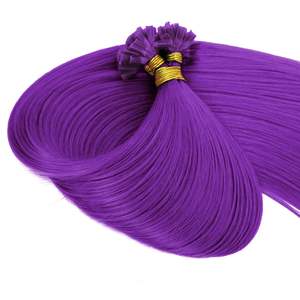 ผมต่อแบบ I-Tip เรมี่ เฮร์รีเอนแฮร์ 8 นิ้ว ผมตรงธรรมชาติ ผมเวียดนามแท้ สีม่วง เบอร์ 21 # - Product Image 1