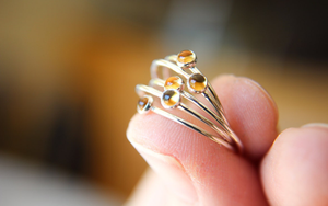 ใหม่แหวนดี2025เลมอนควอตซ์อัญมณีรูปไข่ตั้งค่าฝา5X7mm สำหรับเครื่องประดับงานแต่งงาน NFC unisex blockchain ตรวจสอบได้ - Product Image 3