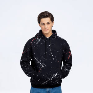 เสื้อมีฮู้ดแบบสวมหัวทรงปกติสำหรับผู้ชายผ้าคอตต้อน100% พิมพ์หน้าจอได้ตามต้องการแห้งเร็ว - Product Image 6