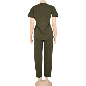 Blaze Fight Wear Professional Medical Scrubs Uniformes Sets Stand Collar Manga corta para el personal - Product Image 4