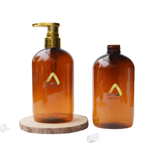 Bouteille transparente PET 400ml de couleur personnalisée de l'usine du Vietnam pour le nettoyant pour le visage en gros shampooing/Gel douche/Lotion/savon pour les mains - Product Image 1