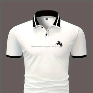 T-shirts pour hommes en coton avec logo personnalisé de qualité supérieure du Pakistan T-shirts lourds T-shirts polos, polos pour hommes - Product Image 1