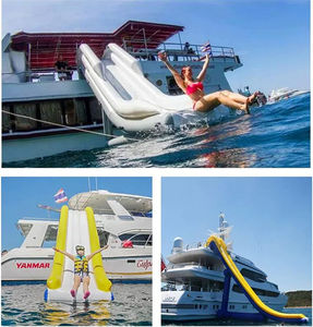 Scivolo gonfiabile galleggiante per attrezzature da gioco d'acqua in PVC materiale ispirato al lago - Product Image 3