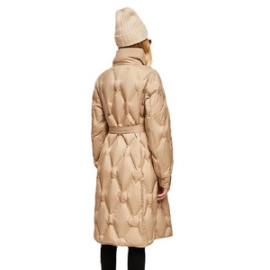 Parka d'hiver matelassée pour femmes Veste longue en peluche Qualité supérieure Chaude Capuche Extérieur Coupe-vent Manteau d'hiver Fini Tissé - Product Image 6
