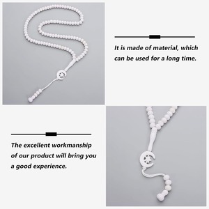 ชุดลูกปัดสำหรับสวดมนต์อิสลามมุสลิมที่สง่างามอุปกรณ์ทำเครื่องประดับแก้ว99เม็ดทำมือ - Product Image 4