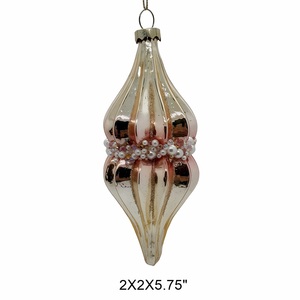 Adornos Navideños de Cristal de Estilo Vintage de Lujo, Hechos a Mano en Italia, Decorativos para Árboles de Navidad, a Todo Color - Product Image 4