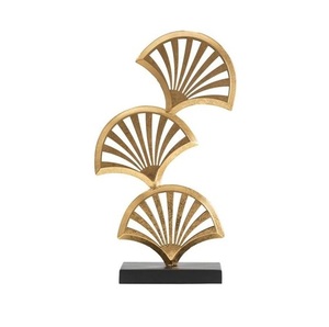 Pièce décorative de couleur dorée au design moderne, écologique, légère, en aluminium, pour la décoration de la maison - Product Image 1