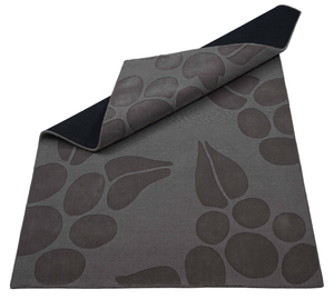 Modern Geometrical Hand Carved Texture Wool Area <b>Rug</b> Taupe 100% Wool Eco-Friendly High-Low Design Hand Loom Cotton Backing Set - Product Image 5