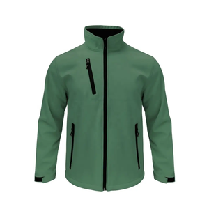Veste Softshell pour homme, coupe-vent, imperméable, doublée polaire, avec fermeture éclair, personnalisable en usine, pour le travail en hiver - Product Image 1