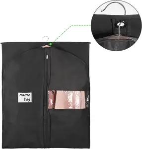 Biểu tượng tùy chỉnh xách tay may túi du lịch Nylon có thể gập lại treo phù hợp với lưu trữ hành lý Túi với dây đeo vai 2 trong 1 túi Duffel