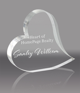 2025 Factory Price Customized Modern Heart-Shaped Acrylic Block Eco-friendly for Personalized Engraved Keepsake for Gifts - Product Image 4