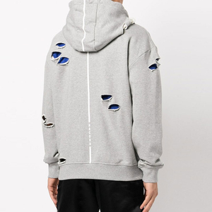 Sweat à capuche pour homme de qualité supérieure, dernier prix, arrivée récente, couleur unie, sweat à capuche oversize délavé pour homme - Product Image 5