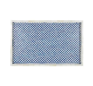 Bandeja de Servicio Tradicional con Incrustaciones de Hueso Personalizada |   Bandeja Decorativa Artesanal para Hogar, Cocina, Comedor, Bodas y Decoración de Mesa de Lujo - Product Image 6