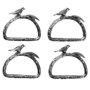 Rond de serviette Oiseaux designer Anneau rond Mariage Hôtel Table à manger Décorations Rond de serviette en métal - Product Image 5