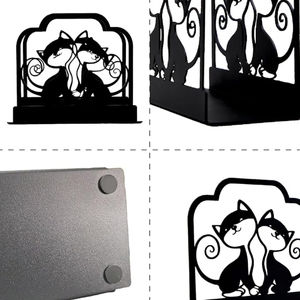 Elegante servilletero con diseño de gato negro, Material de Metal para el hogar y la Oficina, accesorio decorativo, gran oferta - Product Image 3