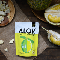 100% Durian Gevriesdroogd Fruit Zoet Bevroren Gedroogd Durian Fruit Fd Droogproces