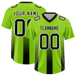 Maillot de football américain imprimé par sublimation Streetwear Quarter Sleeves Oversized Jersey t Shirt - Product Image 6