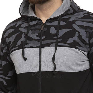 Conjunto de chándal con cremallera para hombre con sudadera con cremallera y pantalones de chándal para correr o gimnasio chándal con logotipo personalizado para hombre - Product Image 5