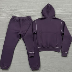 Survêtement pour homme, dernier style, broderie délavée, imprimé délavé à l'acide, survêtement lourd, streetwear, survêtement brodé - Product Image 2