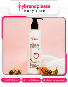 Loción corporal para el cuidado del cuerpo, manteca de karité y vitamina E, leche corporal, venta al por mayor, etiqueta privada a granel con su logotipo de India - Product Image 2