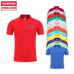 Polos de media manga para hombre informales personalizados con logotipo bordado de alta calidad al por mayor, camisa de talla grande, camiseta de manga corta - Product Image 1