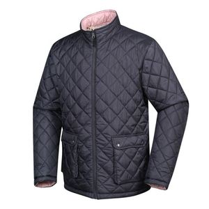 New Arrival Mens Slim Fit Puffer Jacket Full <b>Zipper</b> Quilted Puffer Jacket Winter <b>Coat</b> Custom Outerwear - Product Image 1