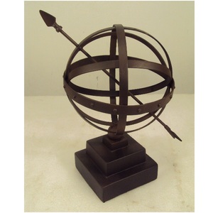 Black Metal Open Frame World Globe For Home Office <b>Table</b> <b>Top</b> <b>Decorative</b> - Product Image 2