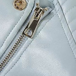Veste d'hiver pour femme en cuir, couleur unie, respirante, design personnalisé, streetwear, vente chaude, prix raisonnable - Product Image 5