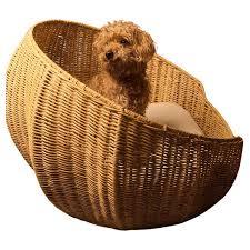 ตะกร้าหวายธรรมชาติสำหรับสัตว์เลี้ยงทำมือสำหรับแมวและสุนัขขนาดเล็กทำจากโรงงานเฟอร์นิเจอร์ - Product Image 4