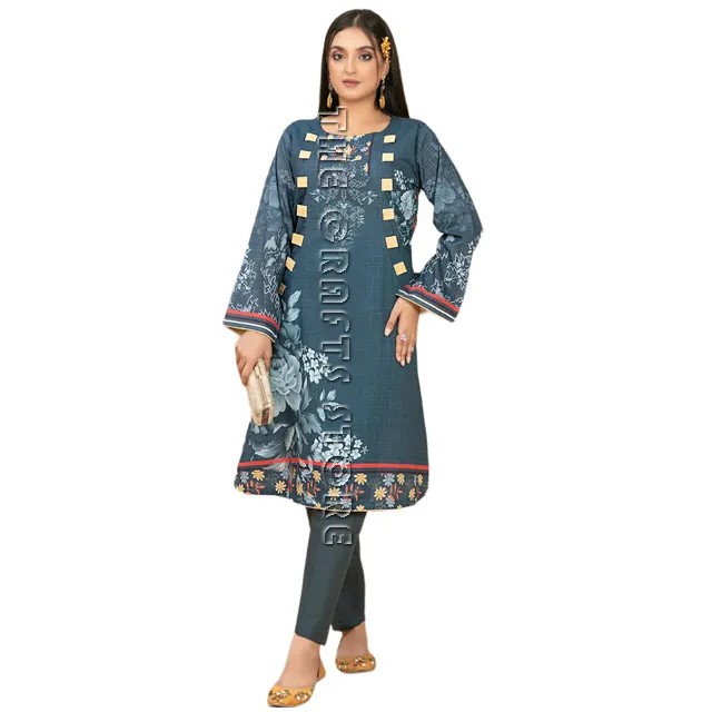 Hochwertige Trend party tragen indische pakistani sche Kleidung Rasen anzug Berühmtes asiatisches Kleid für Damen