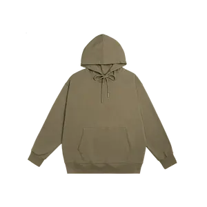 % 100% pamuklu havlu kumaş özelleştirilmiş tişörtü tasarım erkek giyim baskılı Logo egzersiz spor Hoodie