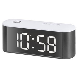 Sveglia Ec 883 Bl Snooze <b>White</b> e Black QS0088301 - Product Image 1