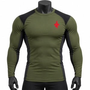 Camiseta Deportiva de Compresión de Manga Larga para Hombre, Ropa Deportiva para Entrenamiento, Fitness, Running, Ciclismo, Surf, Gimnasio - Product Image 1