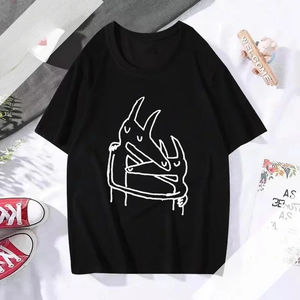 Camiseta clásica unisex con estampado de banda musical para asiento de coche, camiseta de manga larga DMN, camiseta negra con cuello redondo de verano - Product Image 2